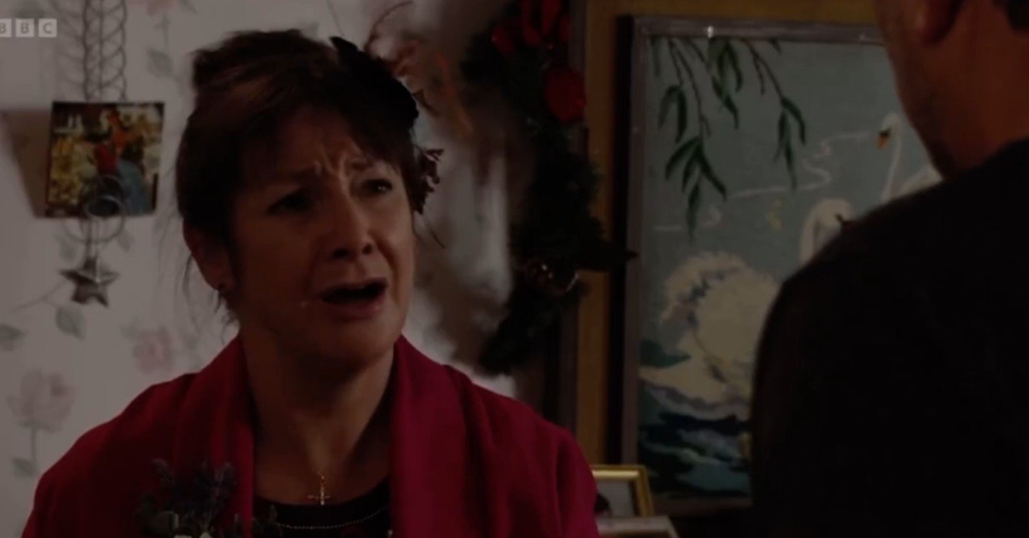 Yvonne Cotton shouts at Nick on EastEnders