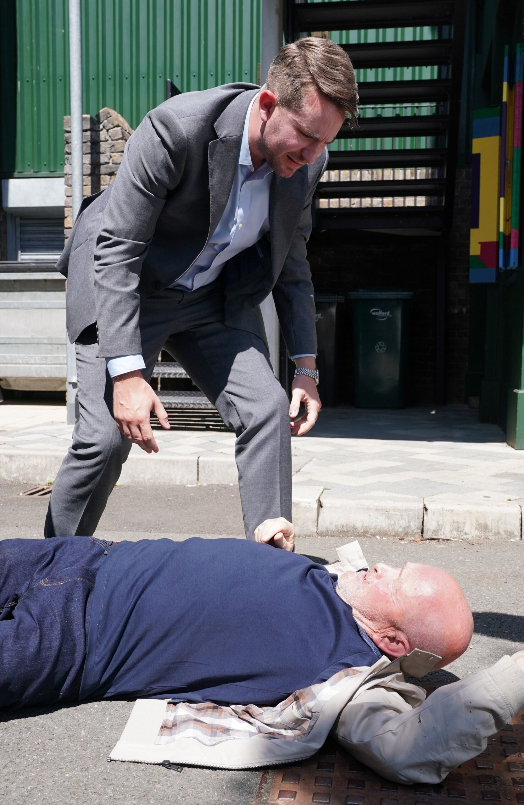 Jonno unconscious on the ground