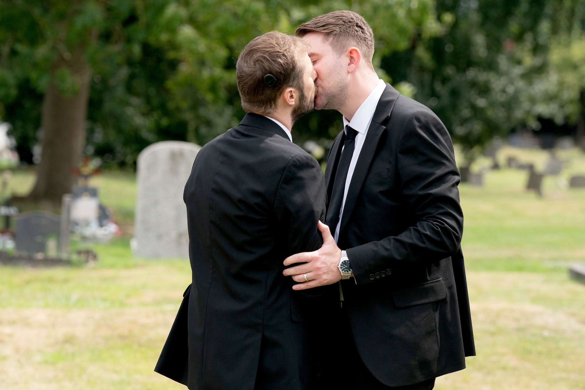 Ben and Callum kiss
