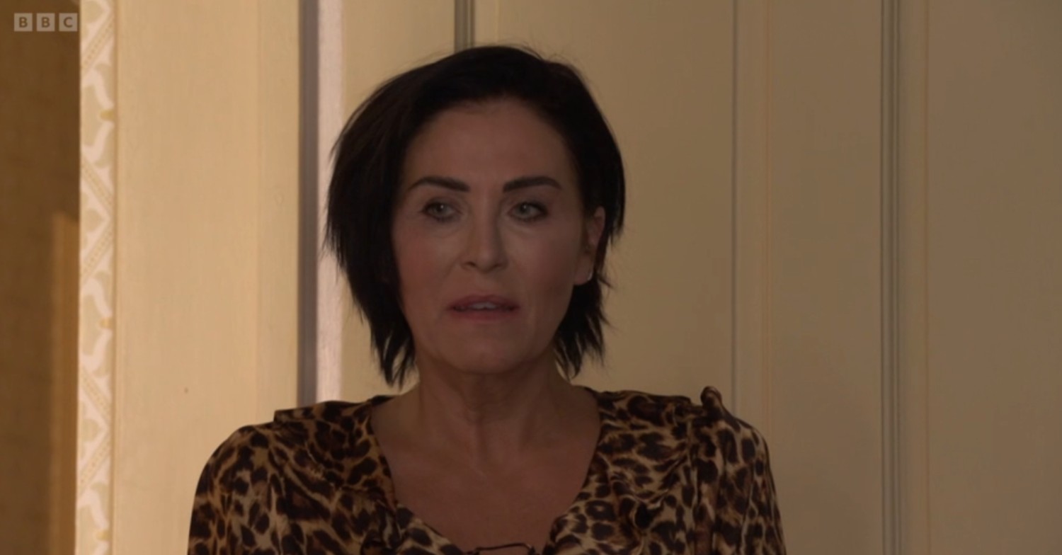 Kat looks worried on EastEnders