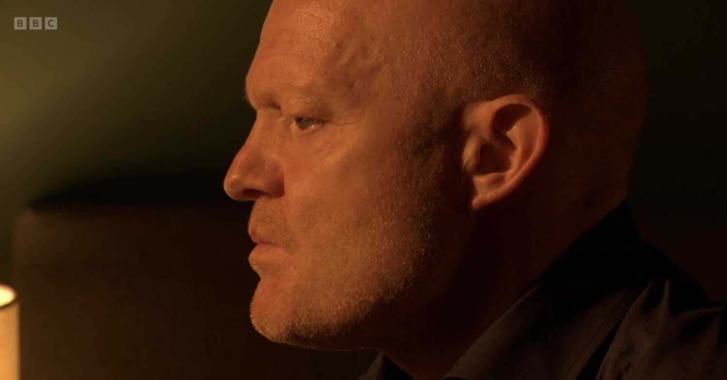 Max looks serious on EastEnders