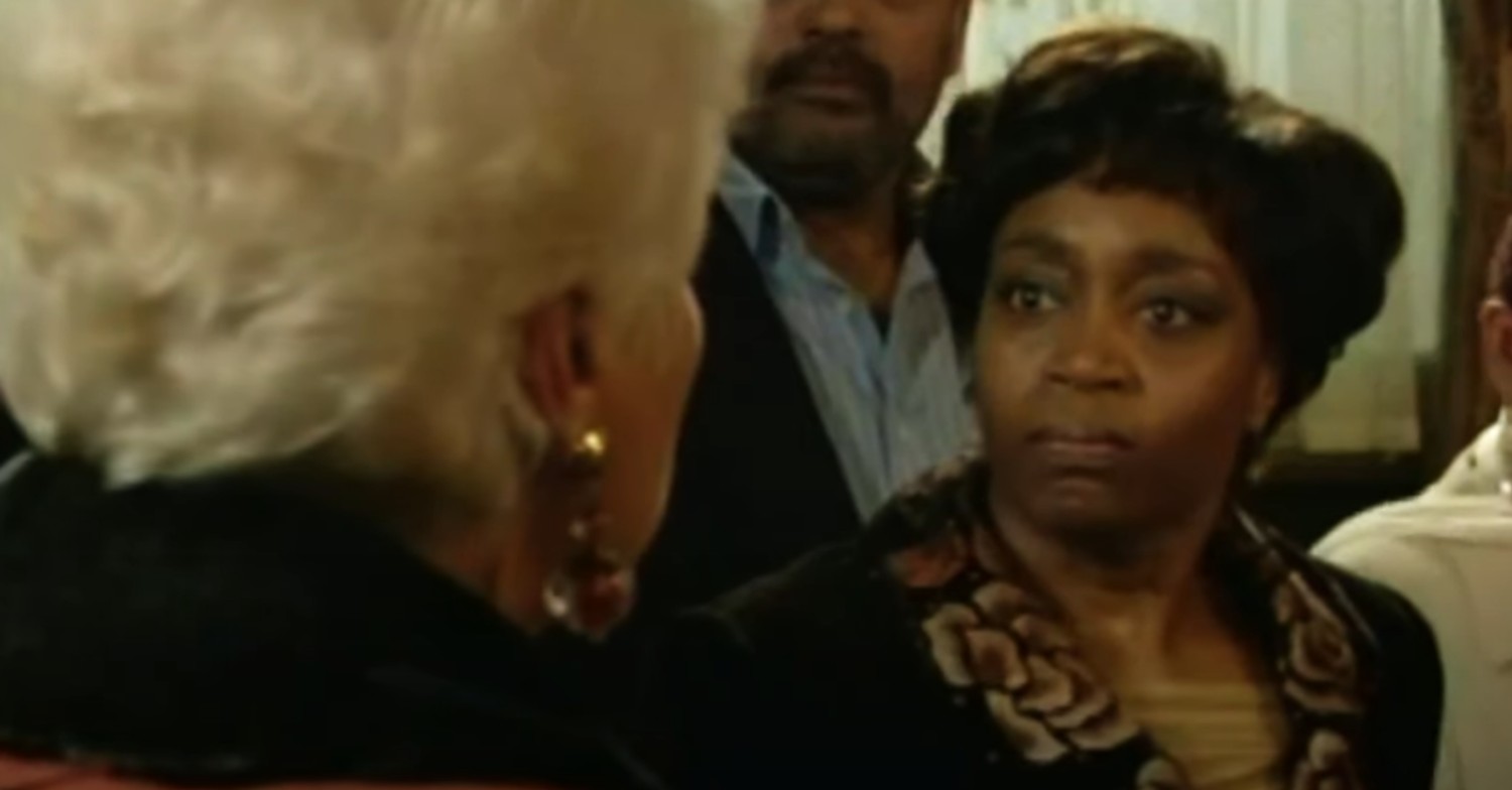 Yolande glares at Pat on EastEnders