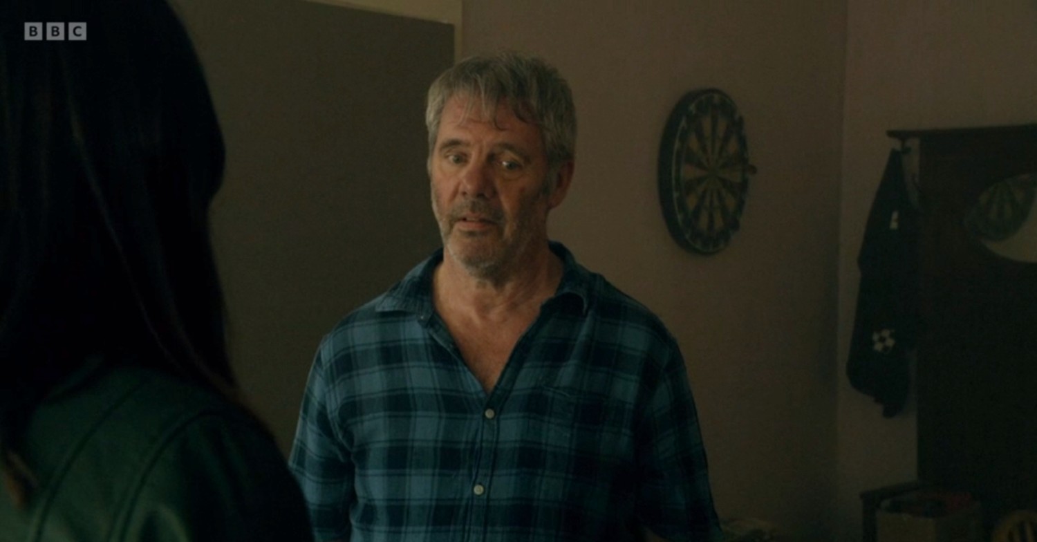 Greg Dolan talking to Zoe on EastEnders