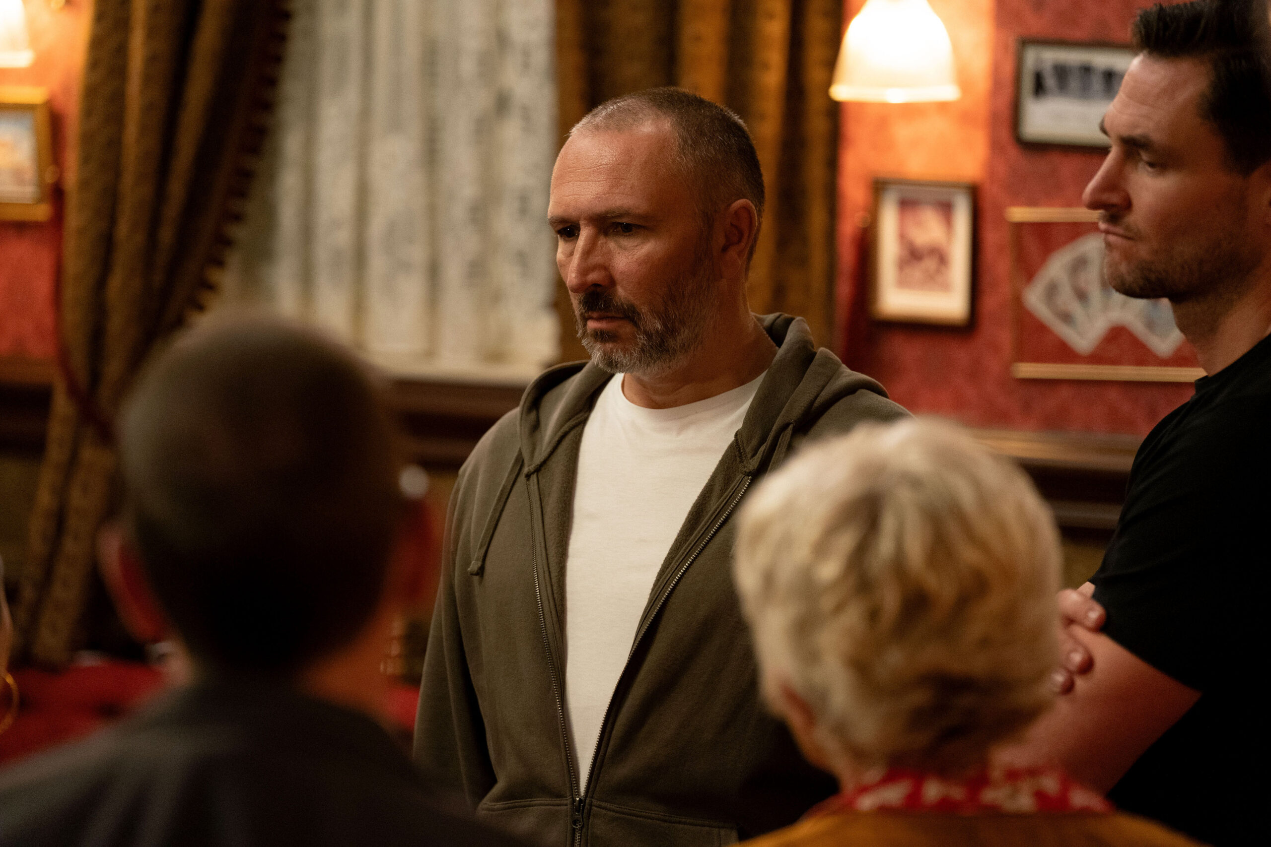 Ross looks worried on EastEnders
