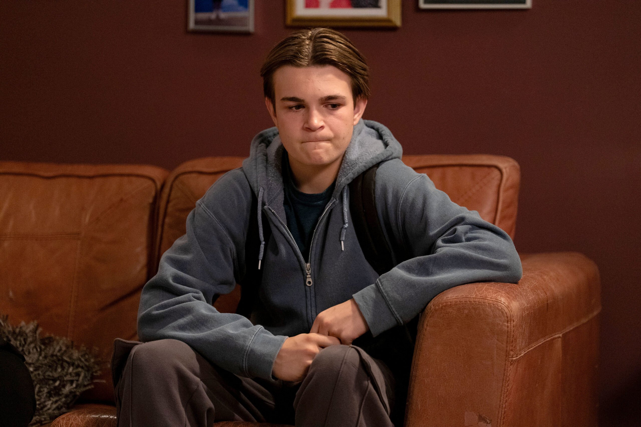Tommy looks guilty on EastEnders