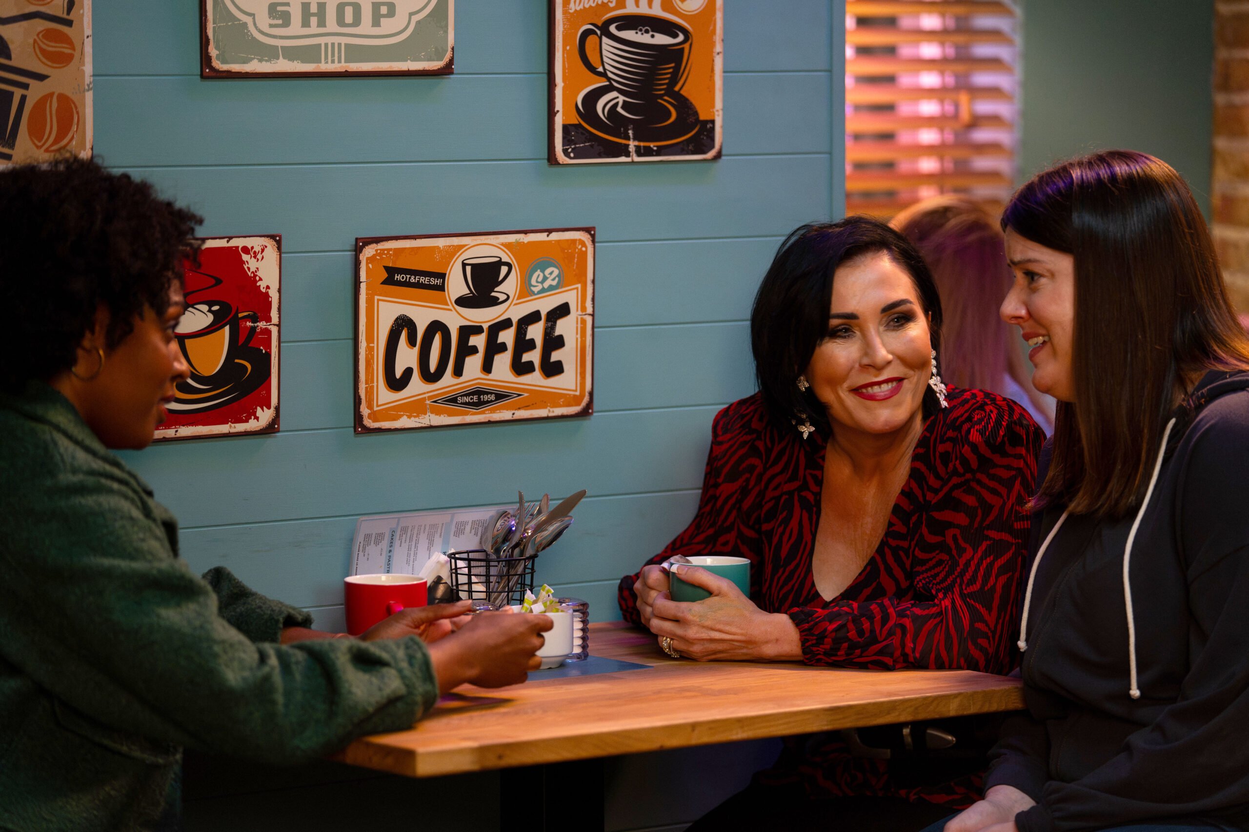 Kat and Zoe talk with her Private Investigator