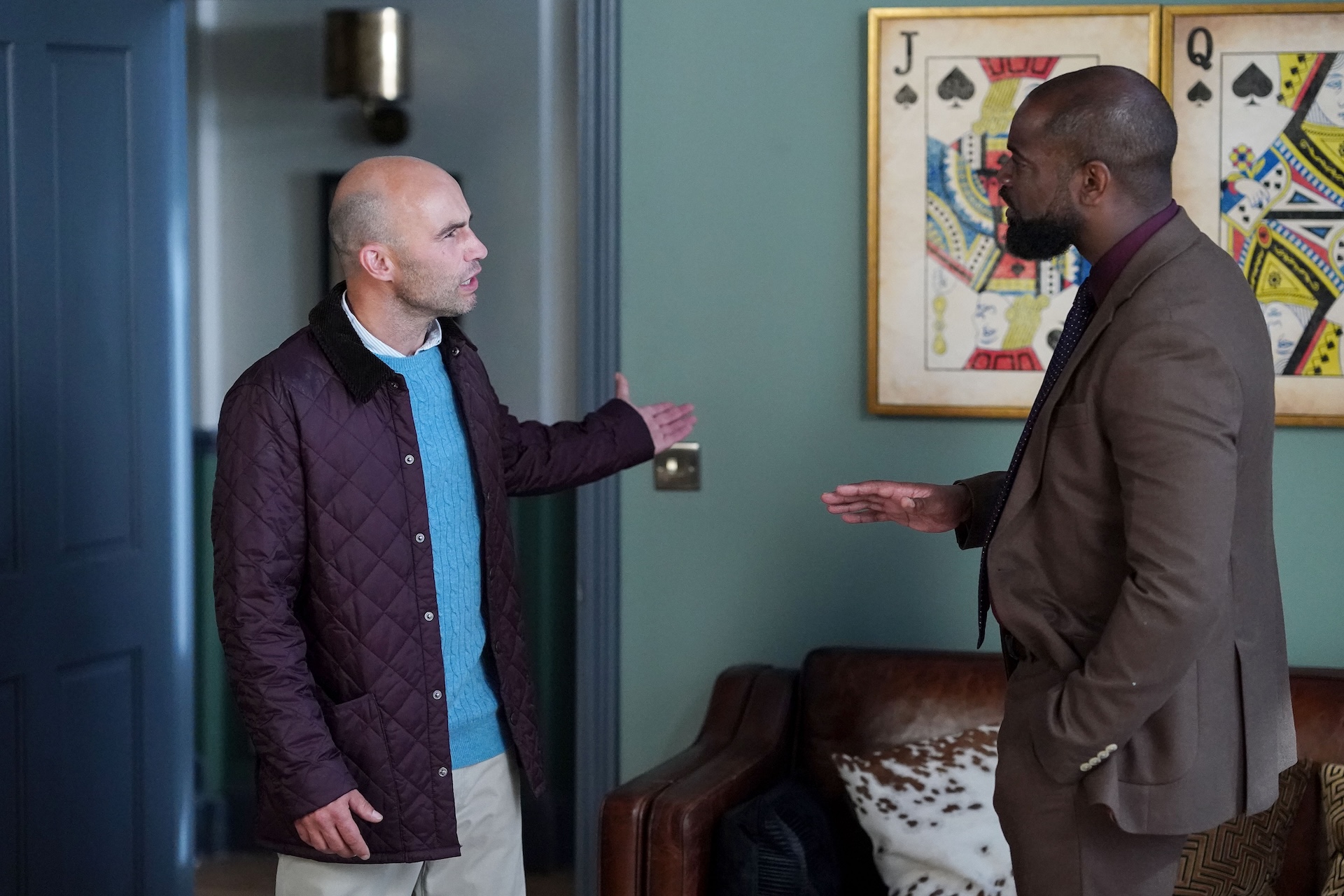 Teddy talks to Junior in EastEnders