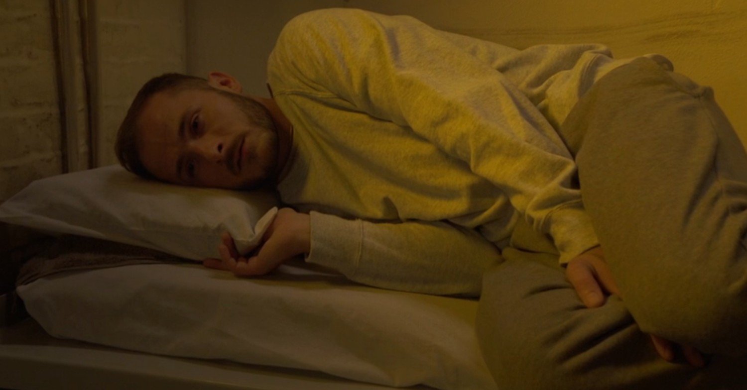 Ben crying in his bed in prison in EastEnders tonight