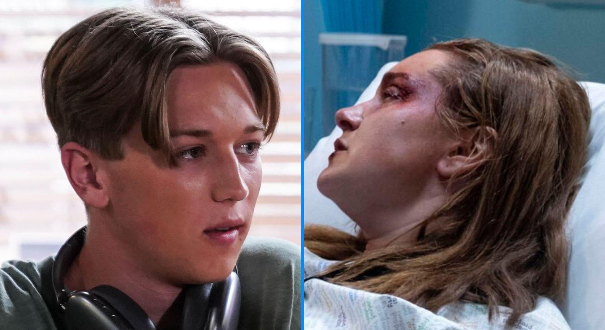 Joel goes into hiding at the Slaters as Vicki is rushed to hospital