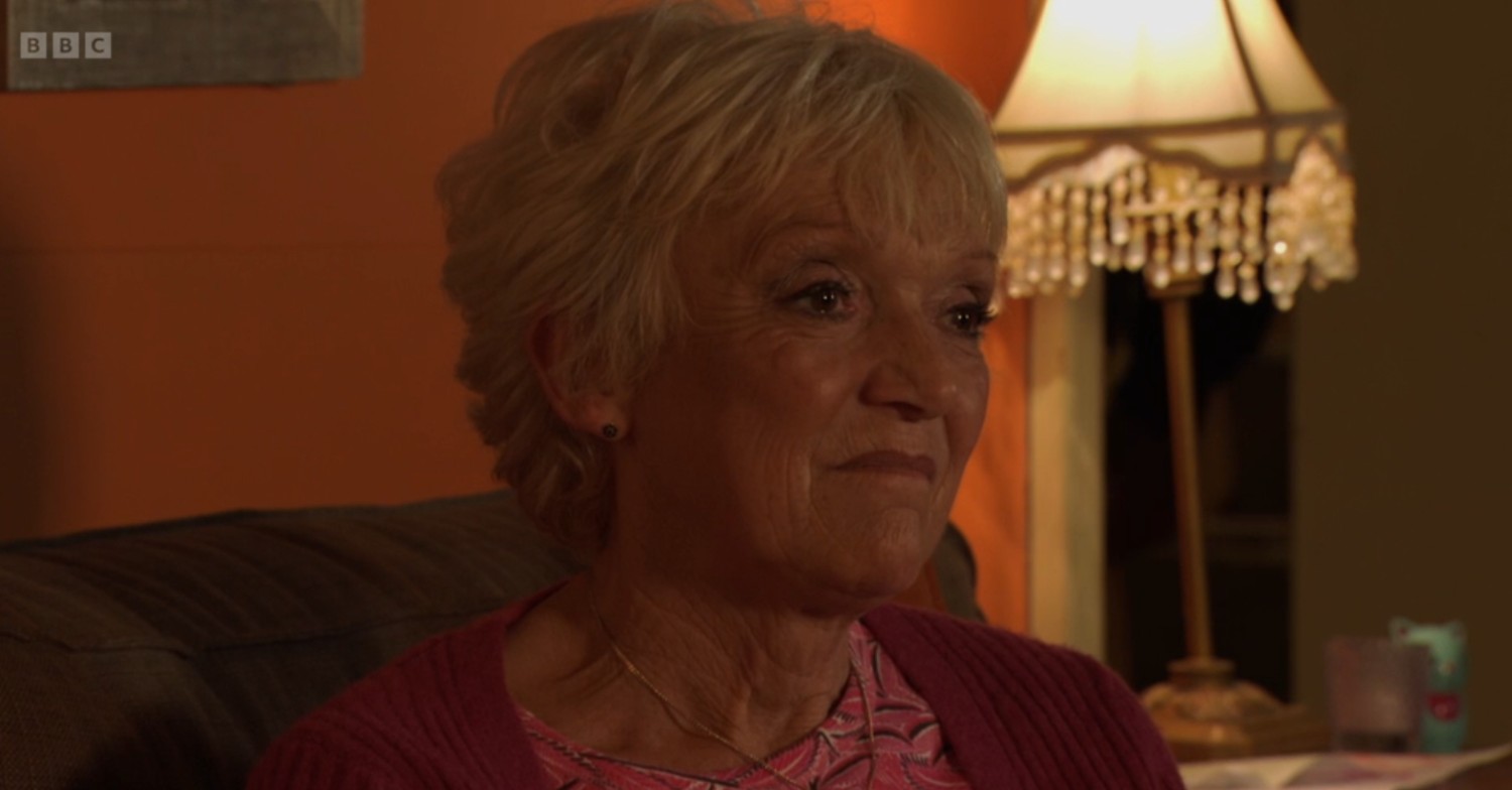 Jean sneering on EastEnders