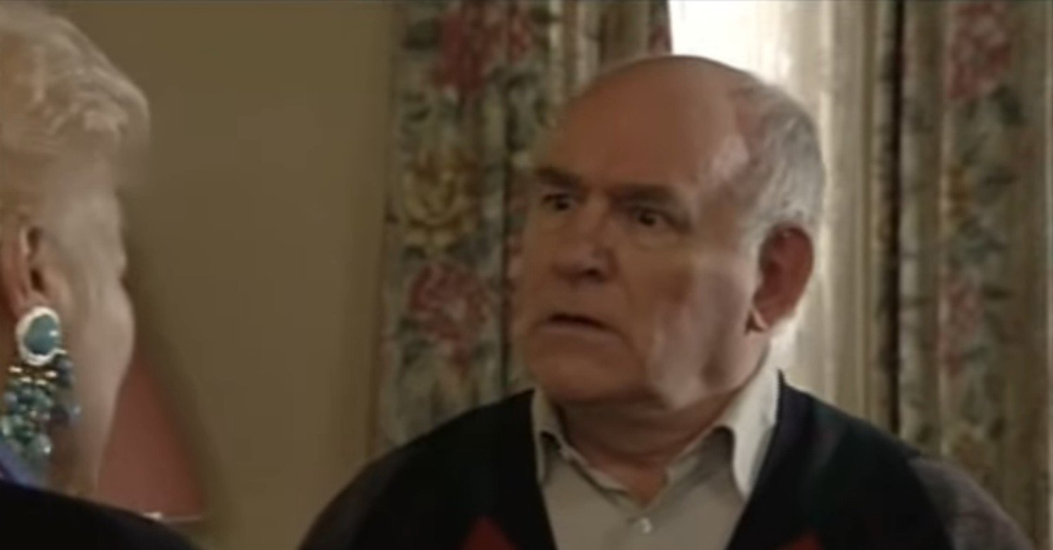 Roy arguing with Pat on EastEnders
