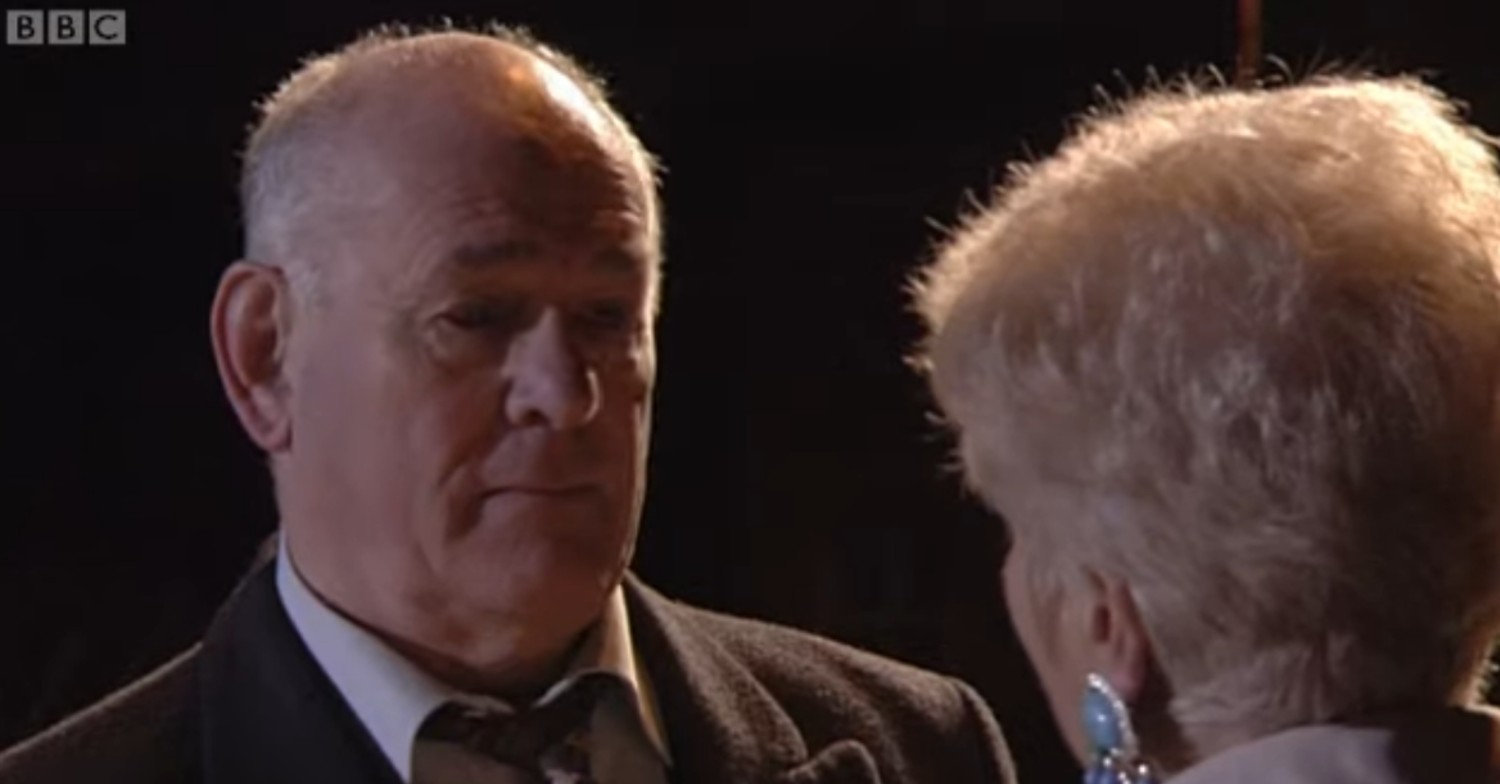 Roy talks to Pat on EastEnders