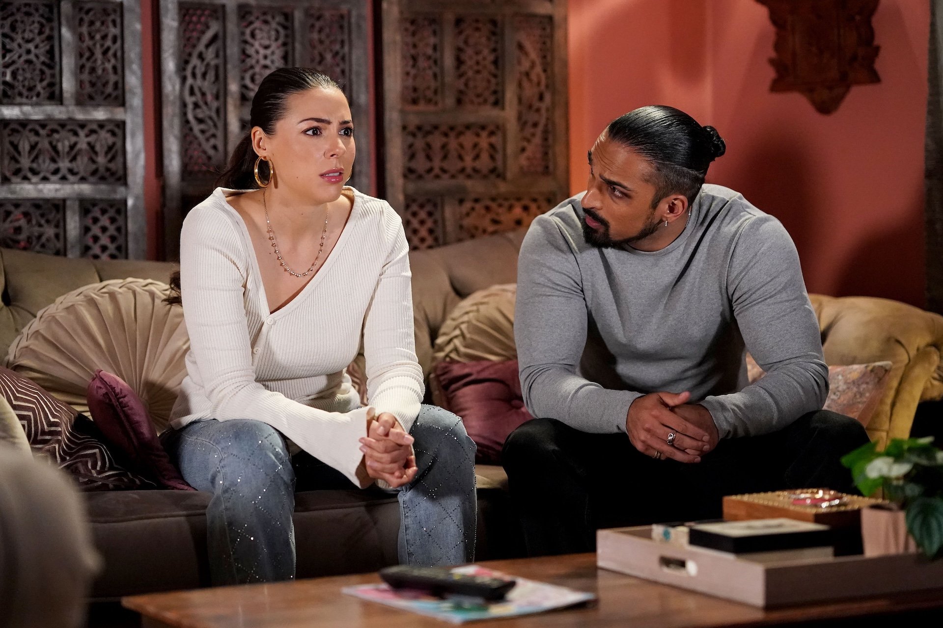 Ravi talks to Priya on EastEnders