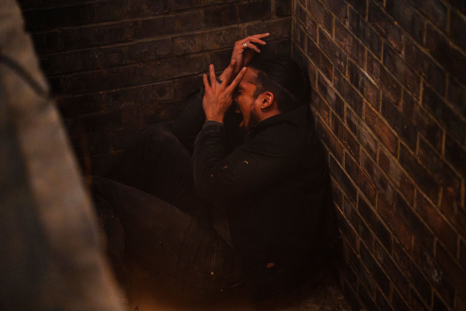 Ravi looks petrified in The Arches