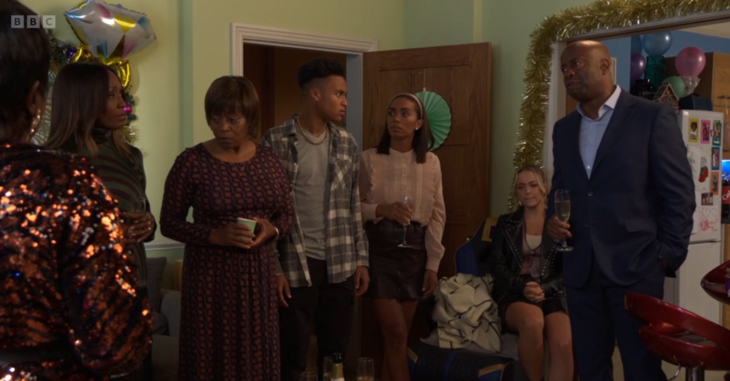 Anthony shouts at Howie and the family on EastEnders