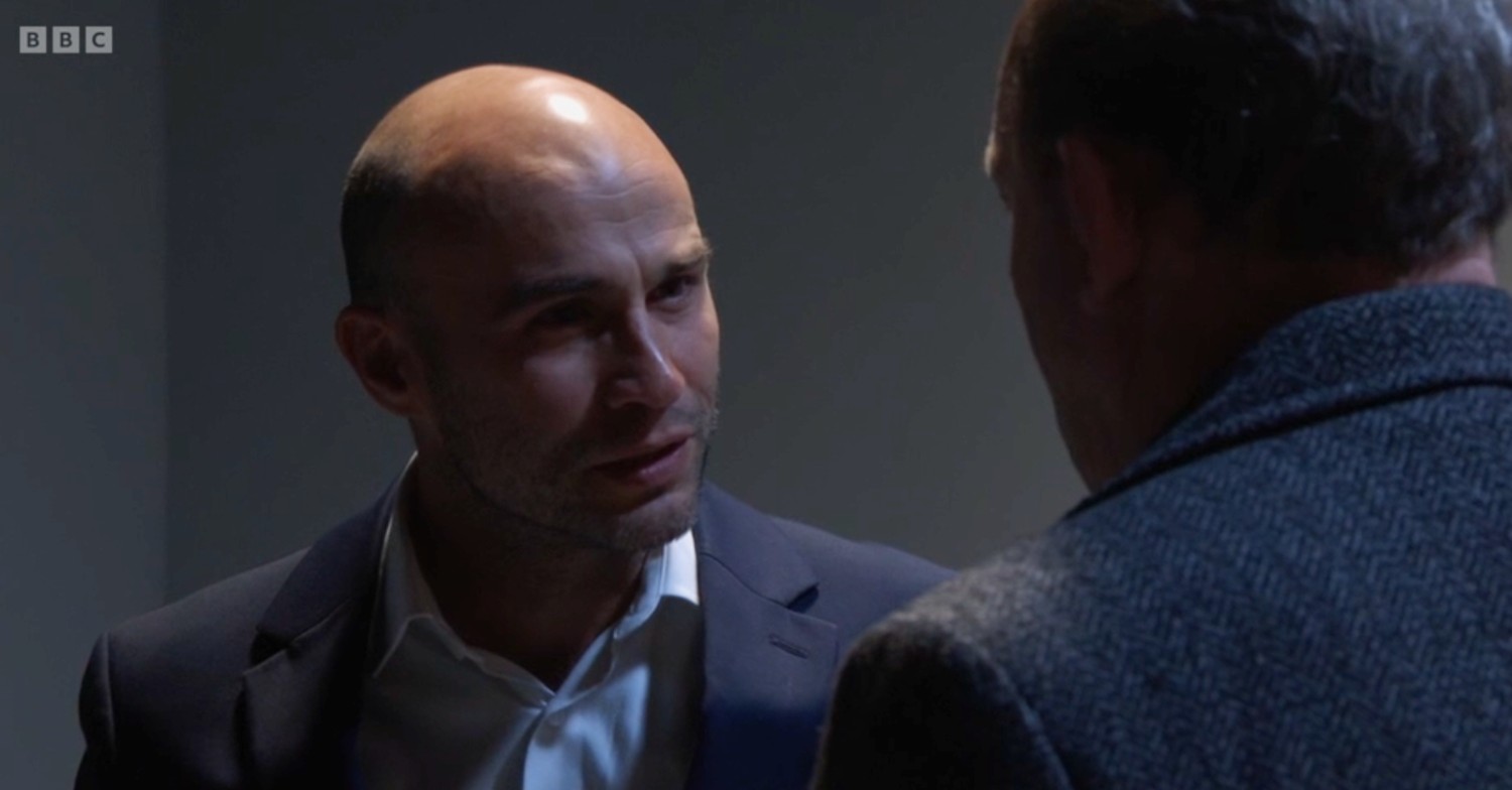 Teddy talks to Billy on EastEnders