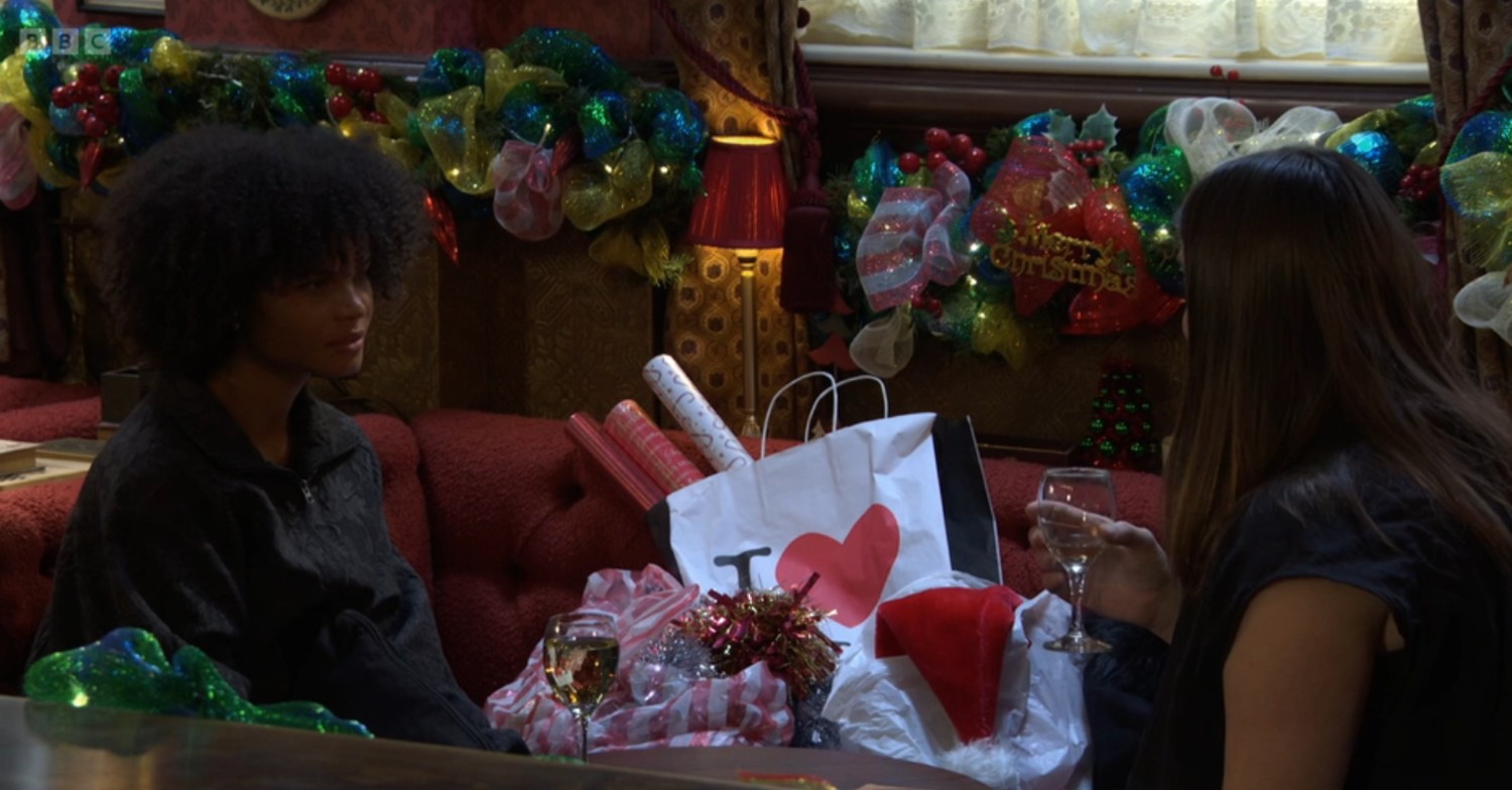 Zoe and Jasmine in The Vic together on EastEnders