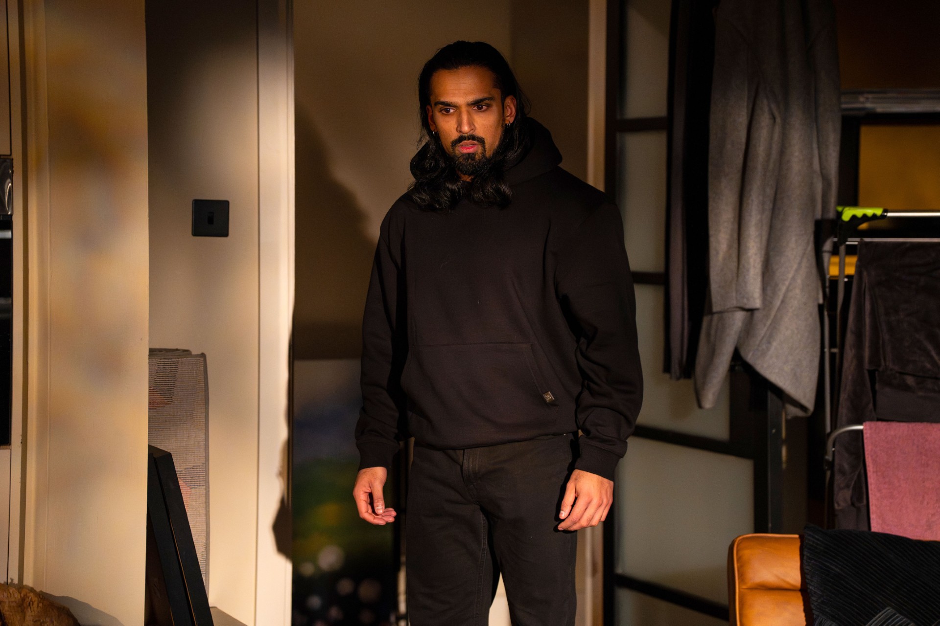 Ravi looks serious in EastEnders spoilers