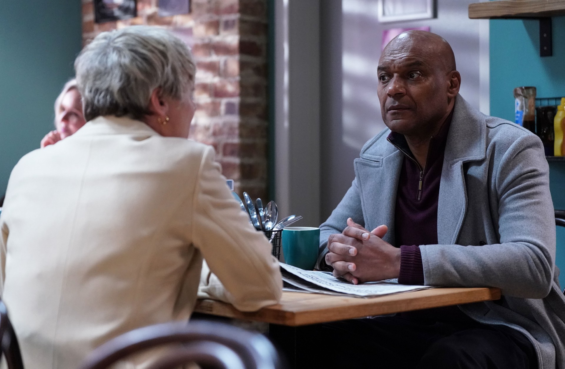 George talks to Nicola