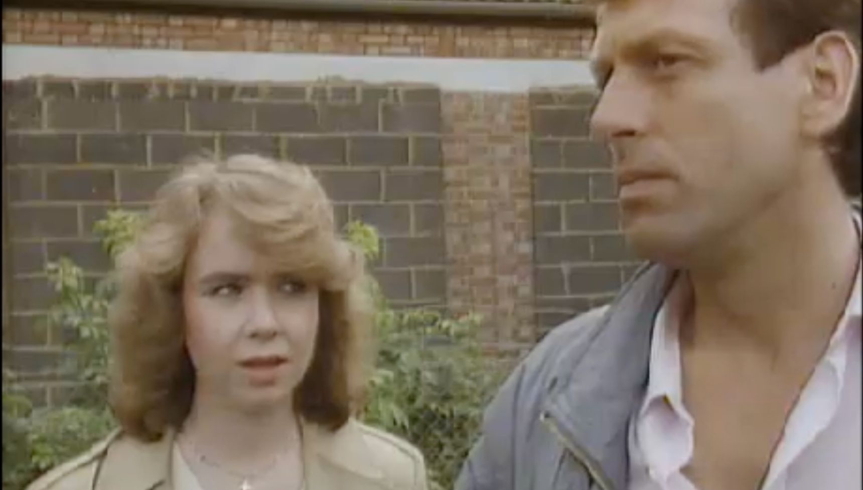 Michelle talking to Dirty Den in EastEnders