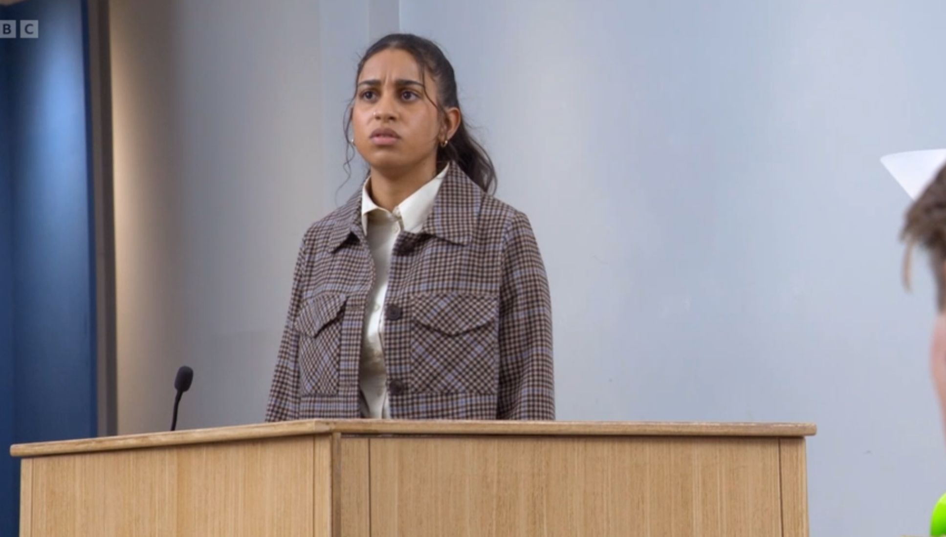 Avani gives evidence at Joel's trial in EastEnders