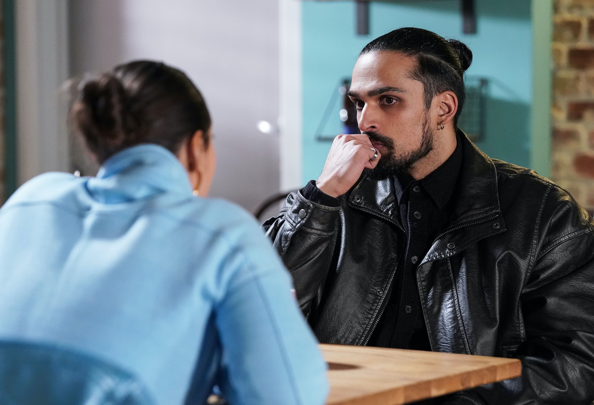 Ravi and Priya talking in the cafe in EastEnders spoilers