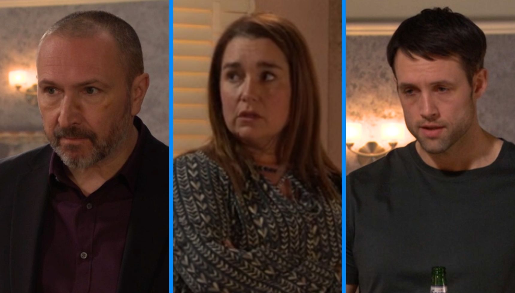 As Ross demands answers about Vicki's fling, Mark issues a chilling warning in early iPlayer release