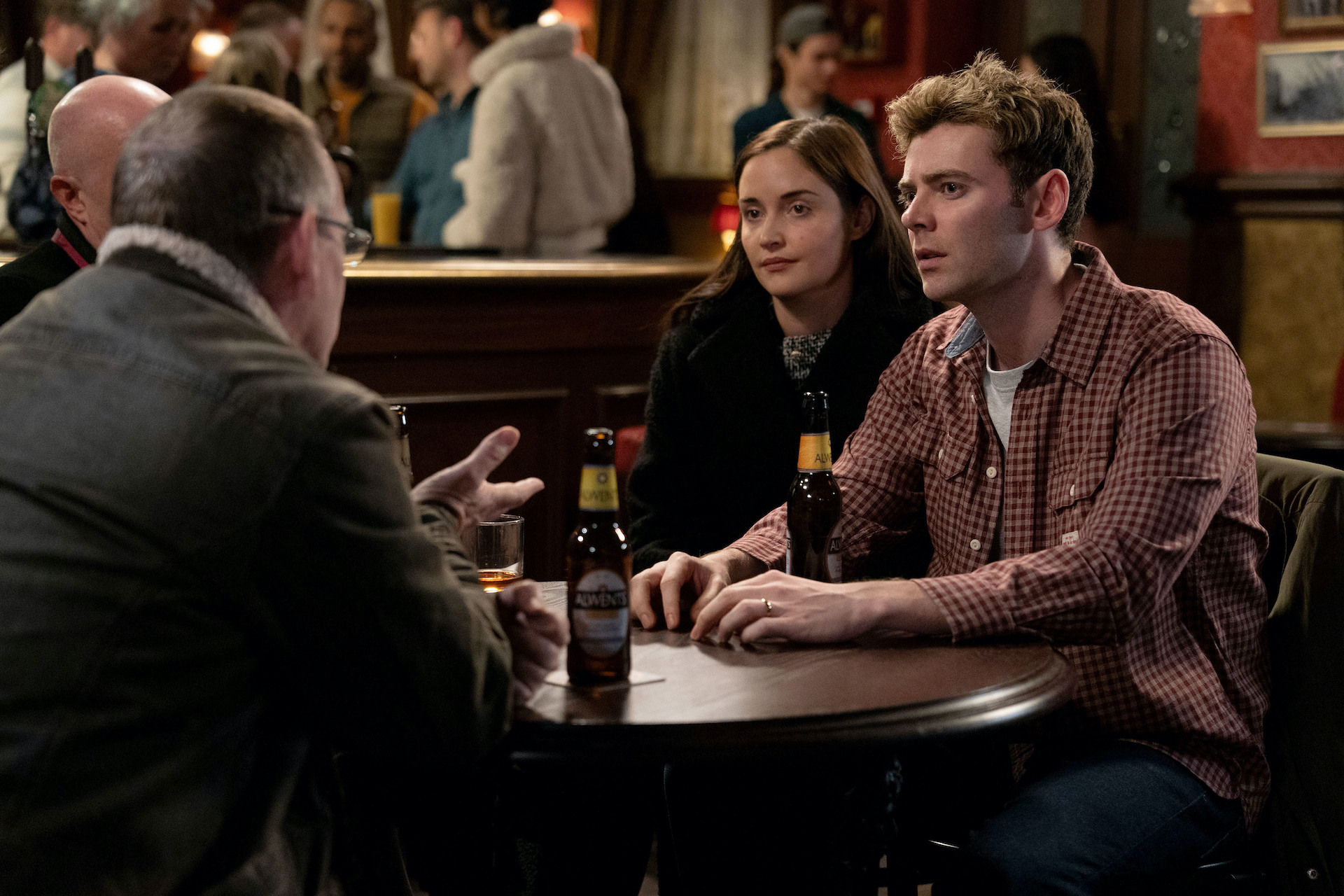 Lauren in the Vic with Peter looking sad in EastEnders spoilers 