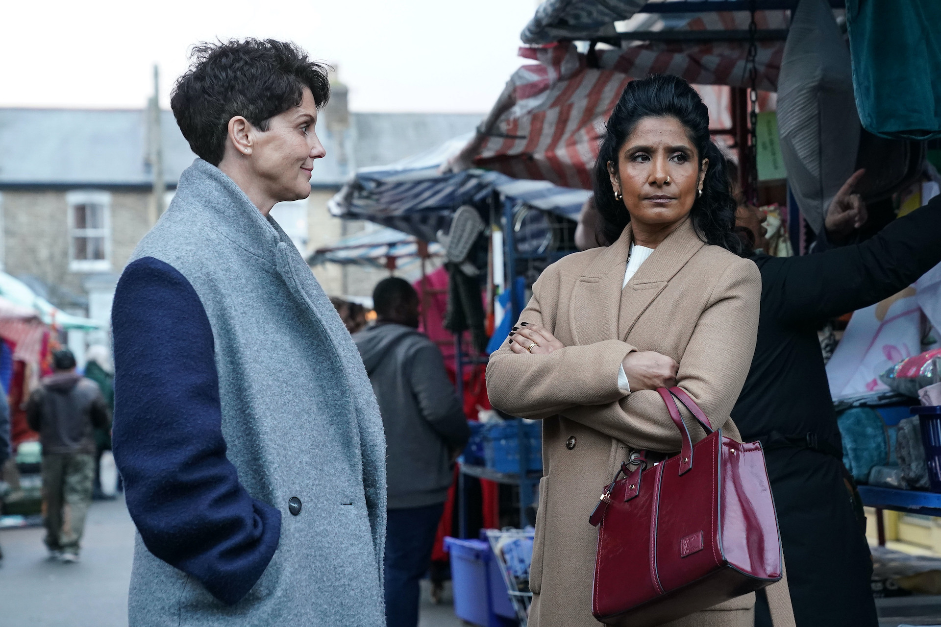 Suki and Eve in the market 