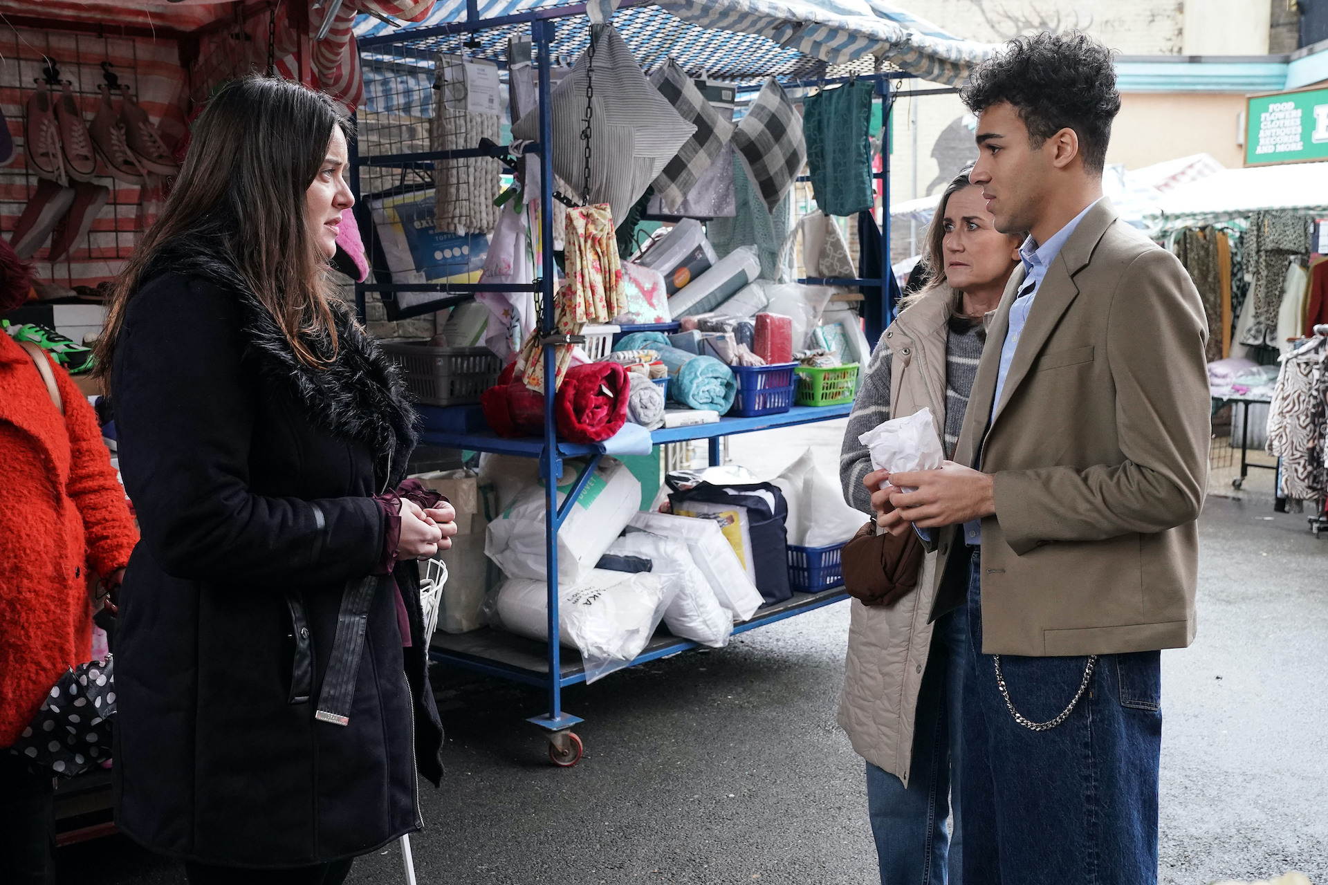 Josh looking nervous as he comes face to face with Zoe in EastEnders spoilers 