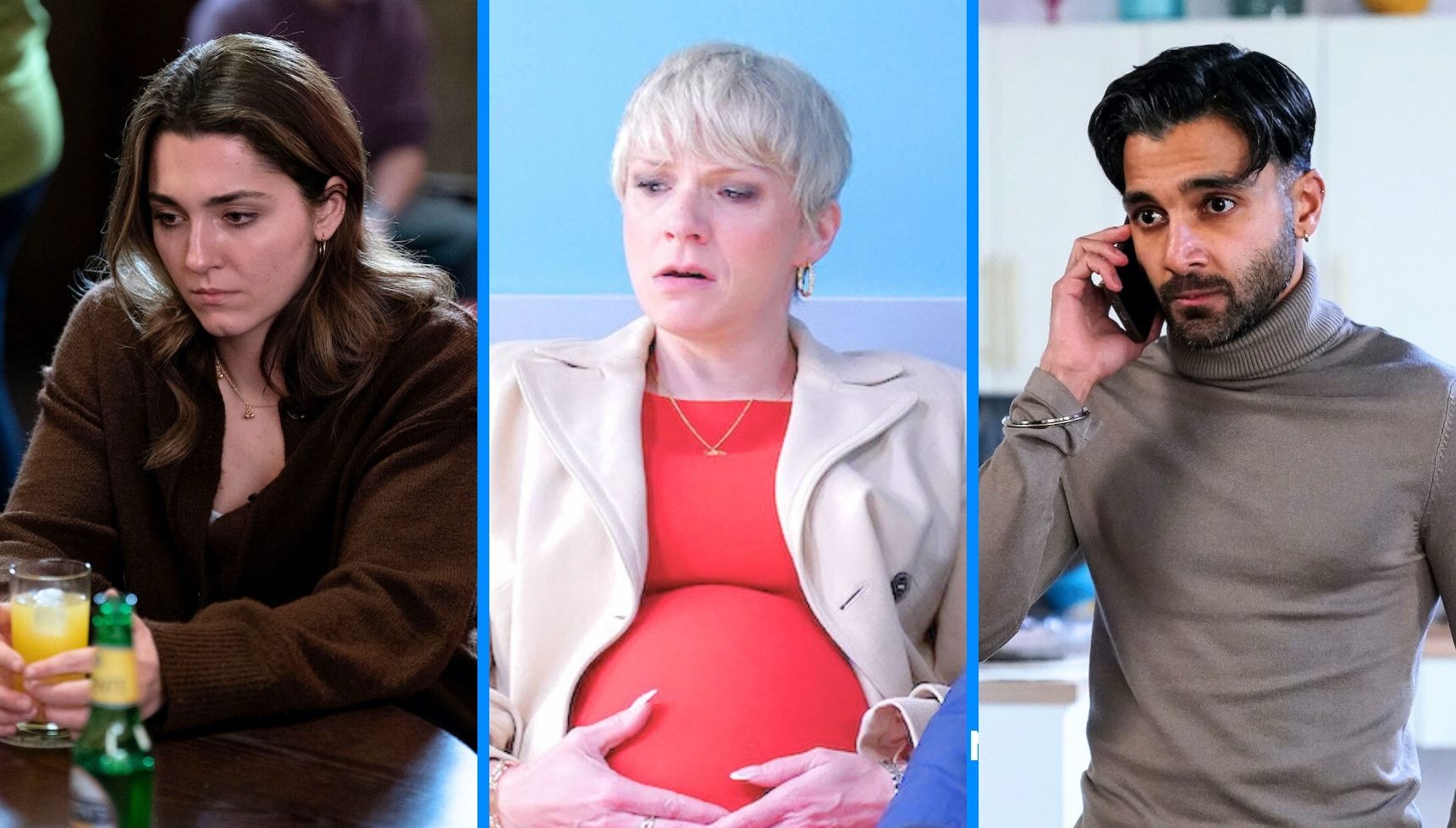 Penny's scan reveals Vinny might not be the dad while Nicola gives birth prematurely