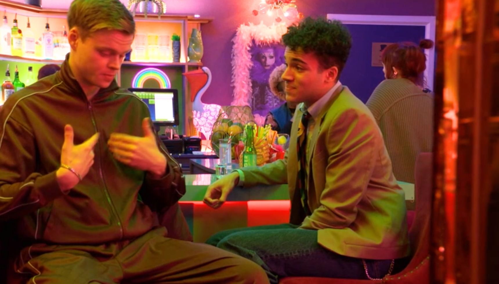 Oscar and Josh flirt in The Albert