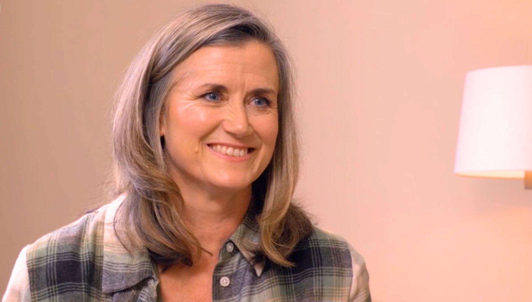 Sandra smiling