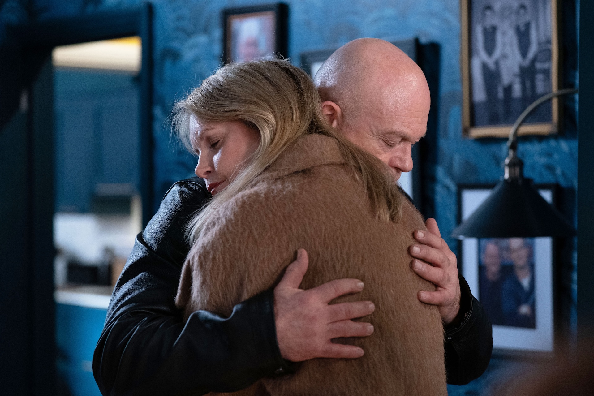 Grant and Sam hugging 