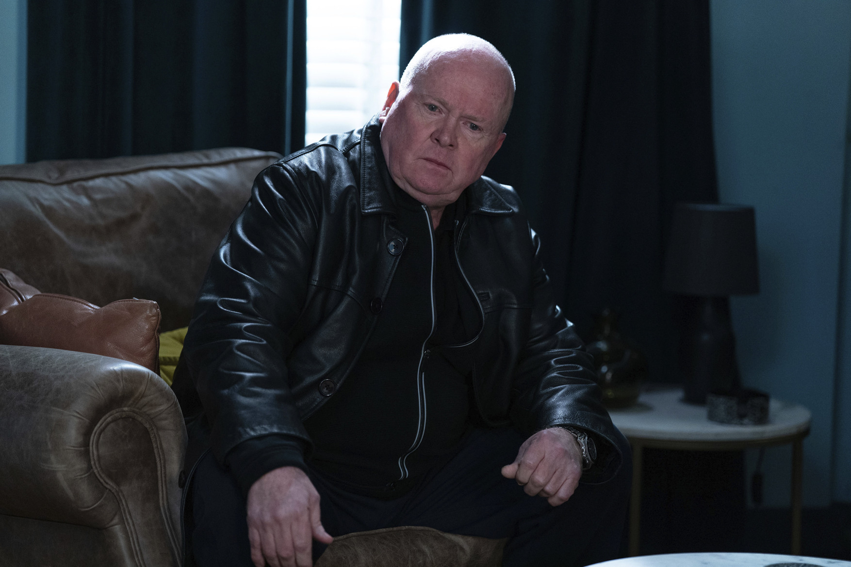 Phil looking worried 