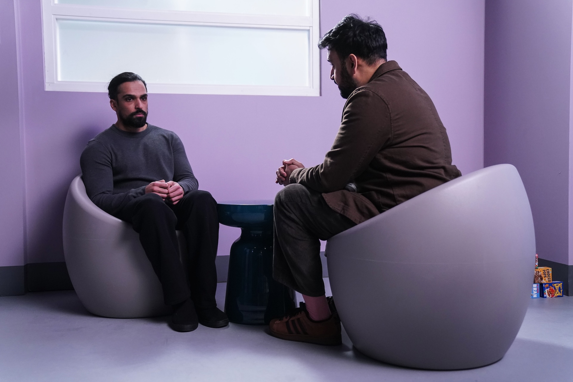 Ravi talking to a mental health doctor in EastEnders spoilers 