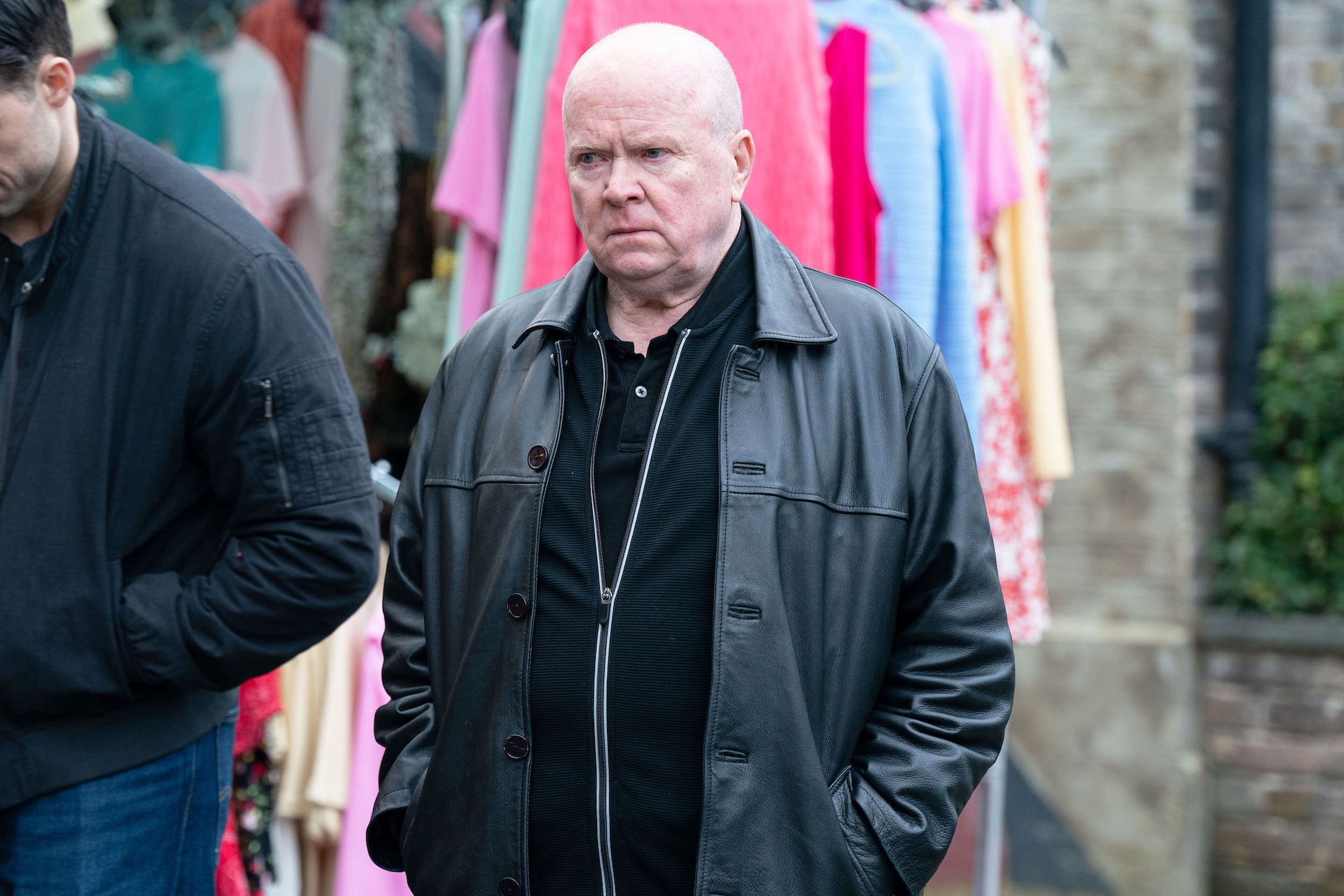 Phil looking sad in the market 