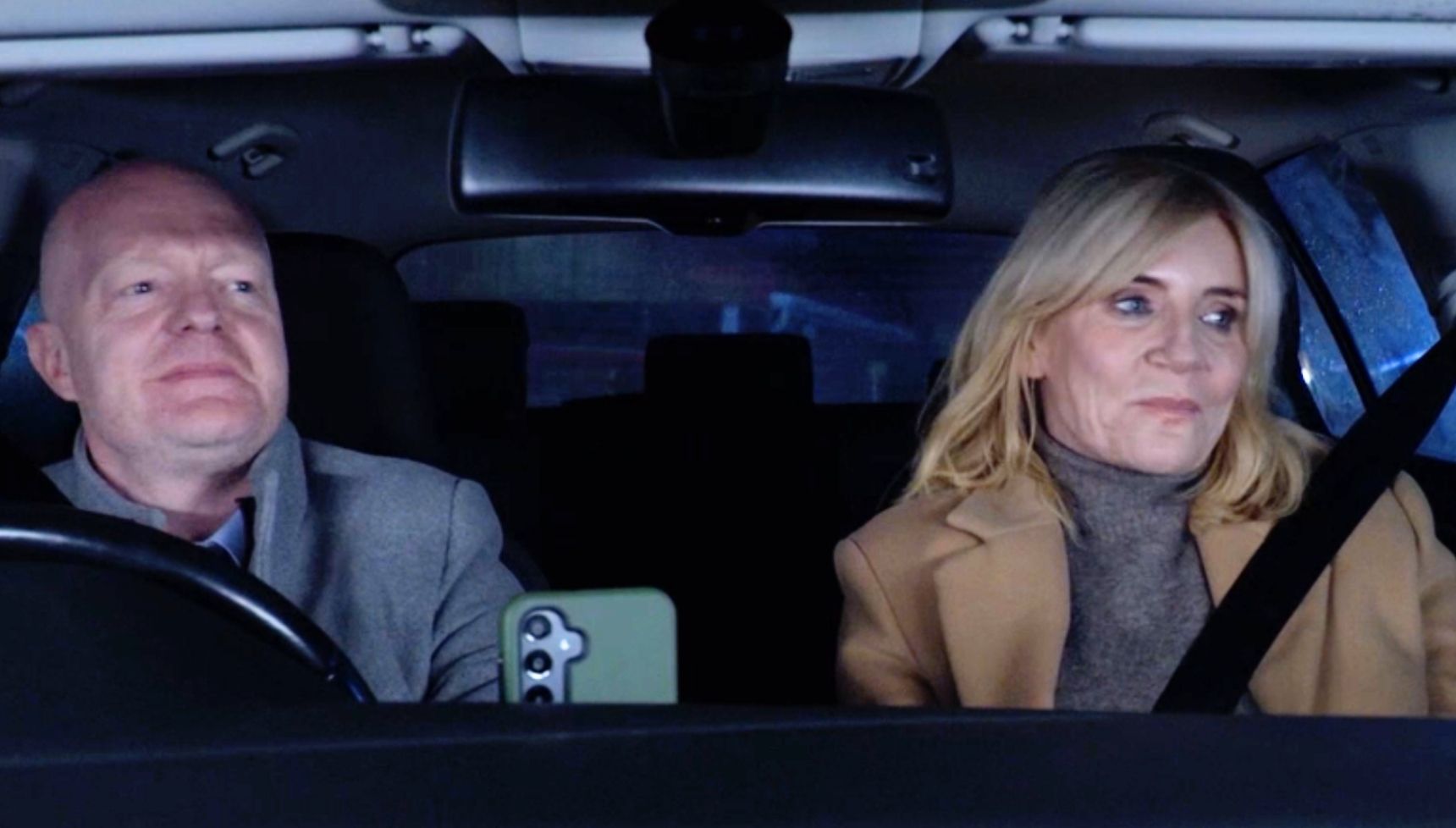 Max and Cindy in the car