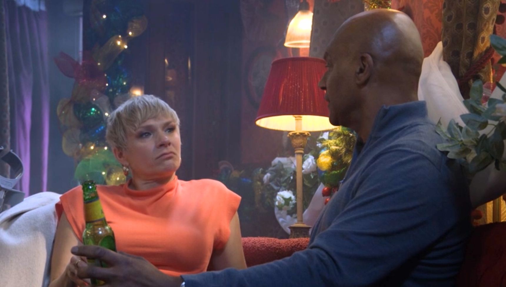 George and Nicola in the flashforward