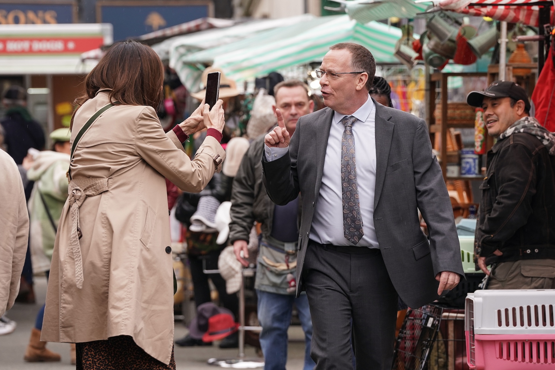 Bea taking a photo of Ian and him enjoying the limelight in EastEnders spoilers
