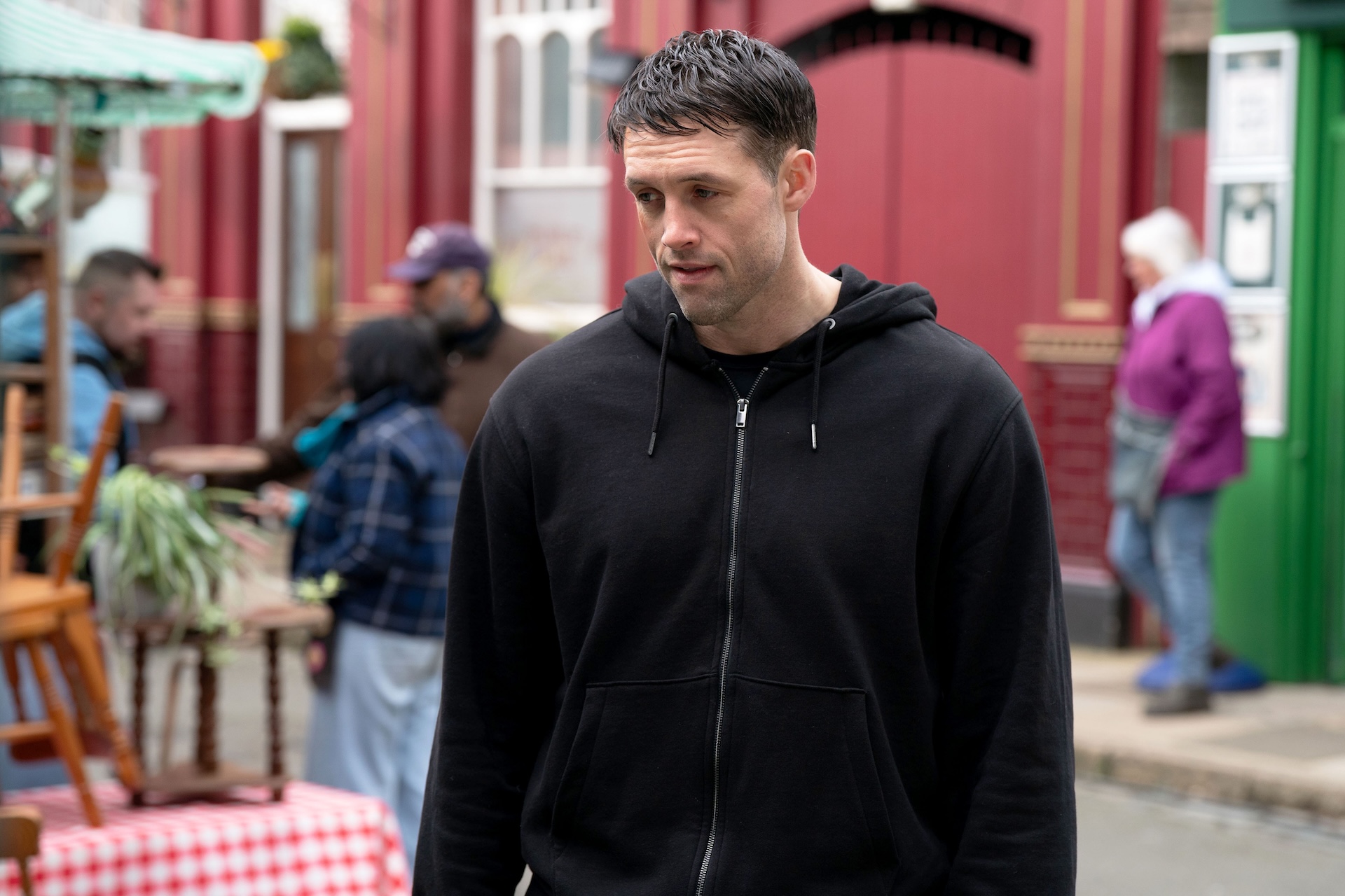 Mark looking shifty in EastEnders spoilers