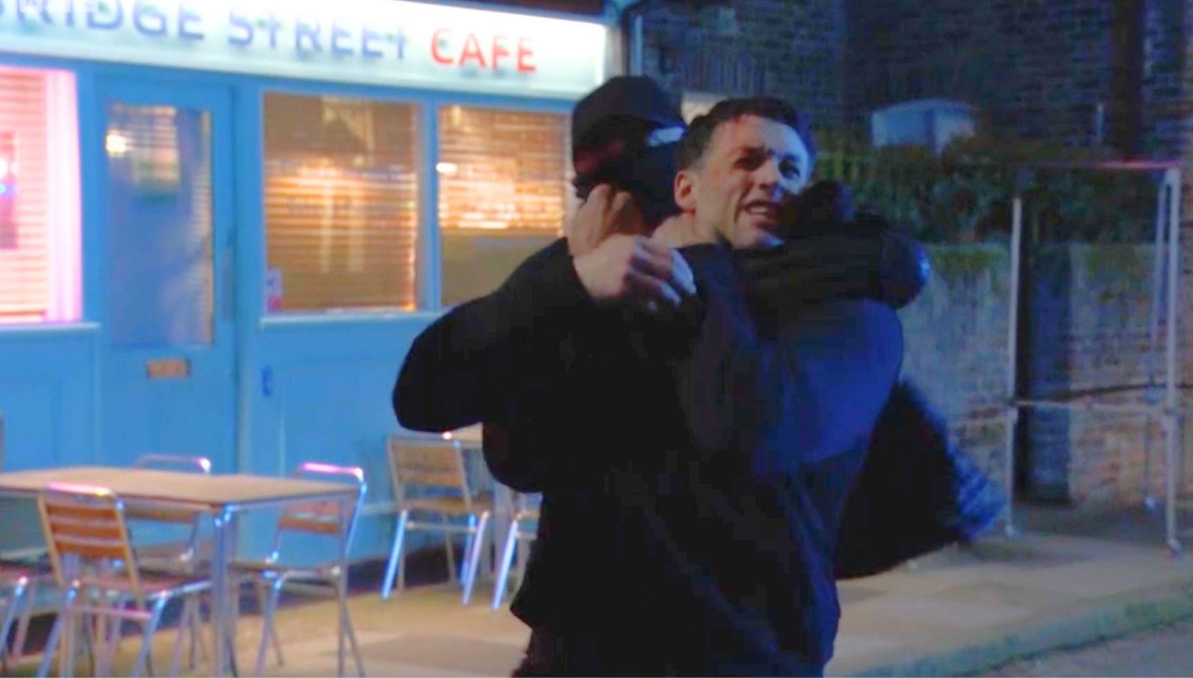 Mark being kidnapped by masked men 