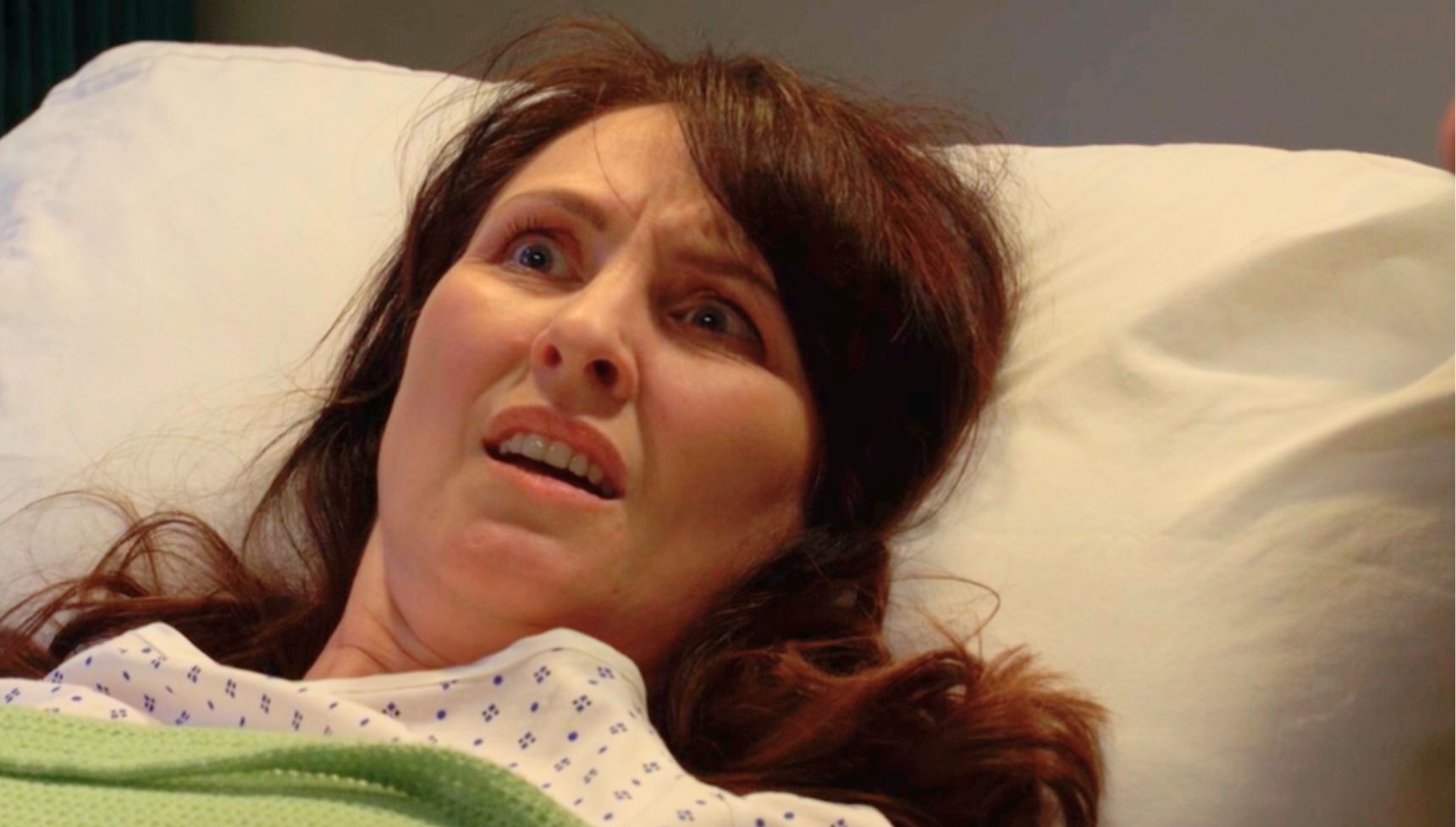 Honey looking shocked in EastEnders