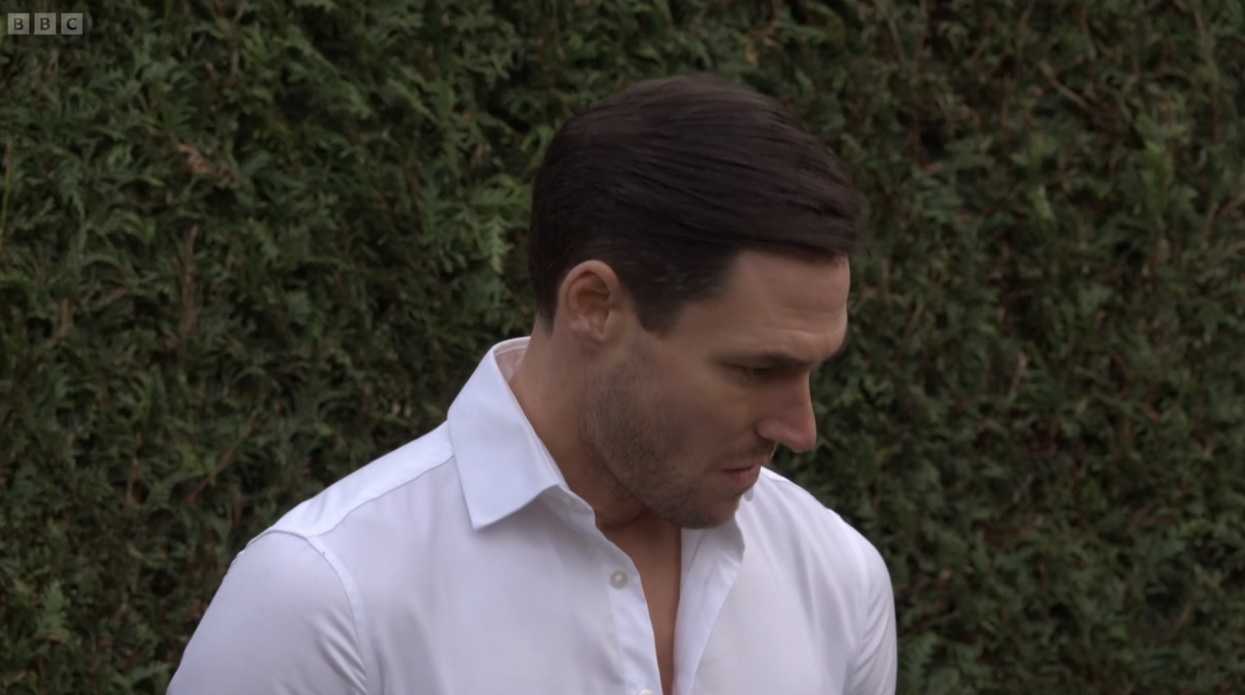 Zack's future in EastEnders: Zack looking glum in the park