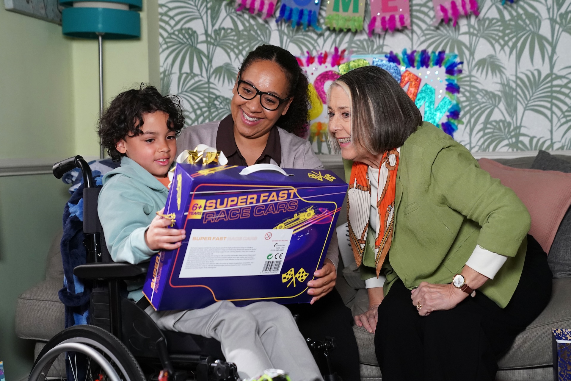 Sheila giving Jordan a present in EastEnders spoilers