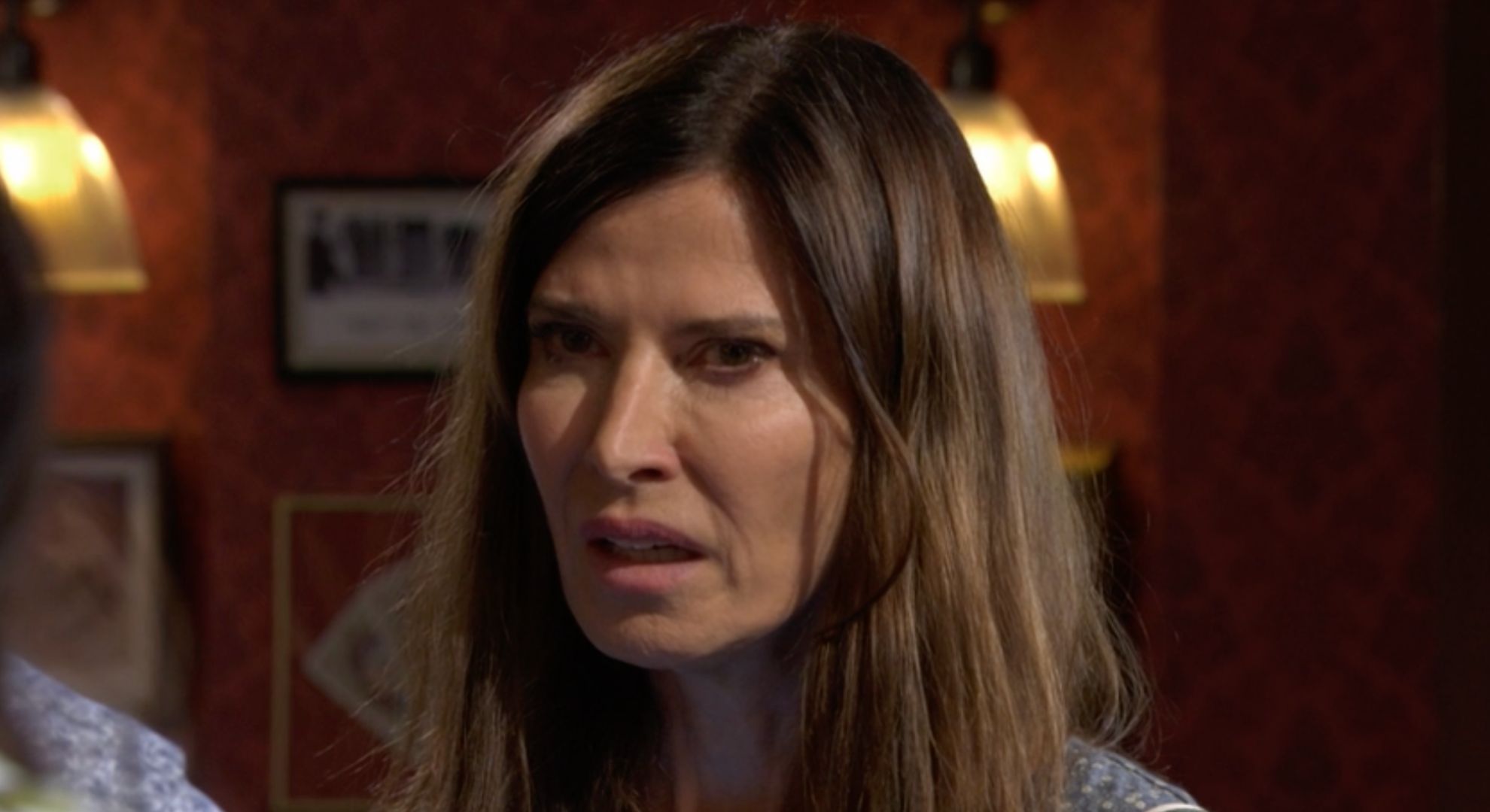 Bea looking shocked in EastEnders