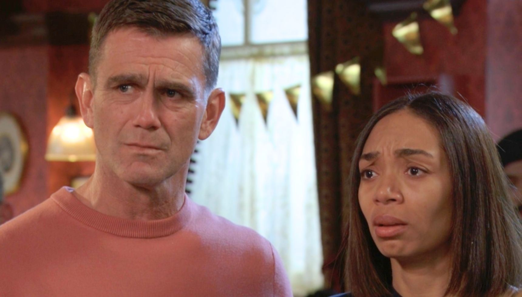 Jack and Chelsea looking upset 