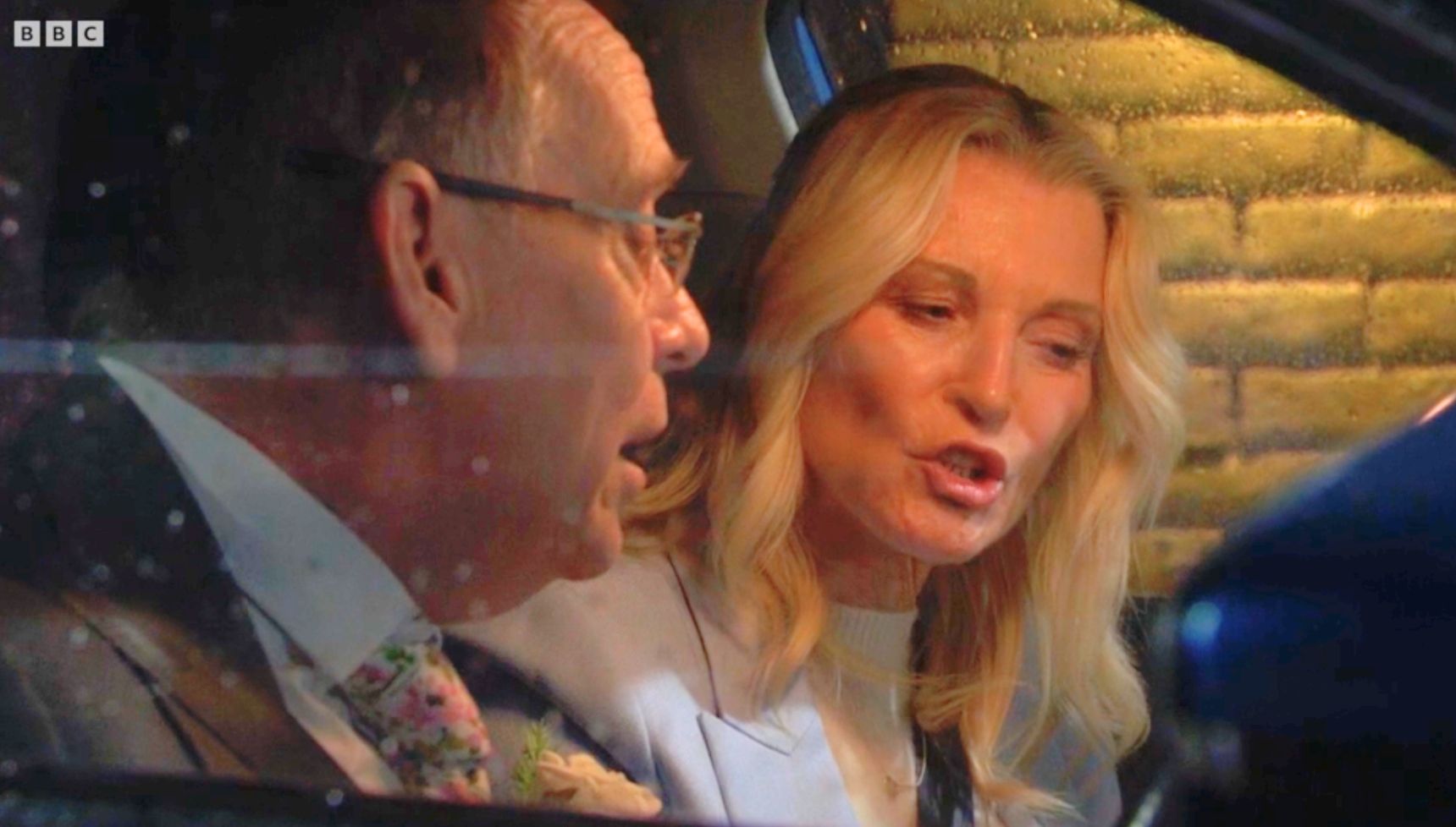 Drunk Kathy distracts Ian in the car in today's EastEnders