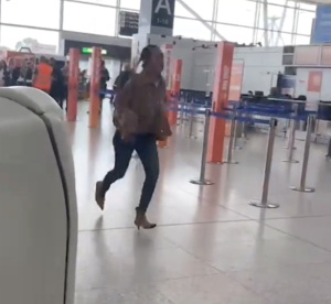 Chelsea races across the airport 