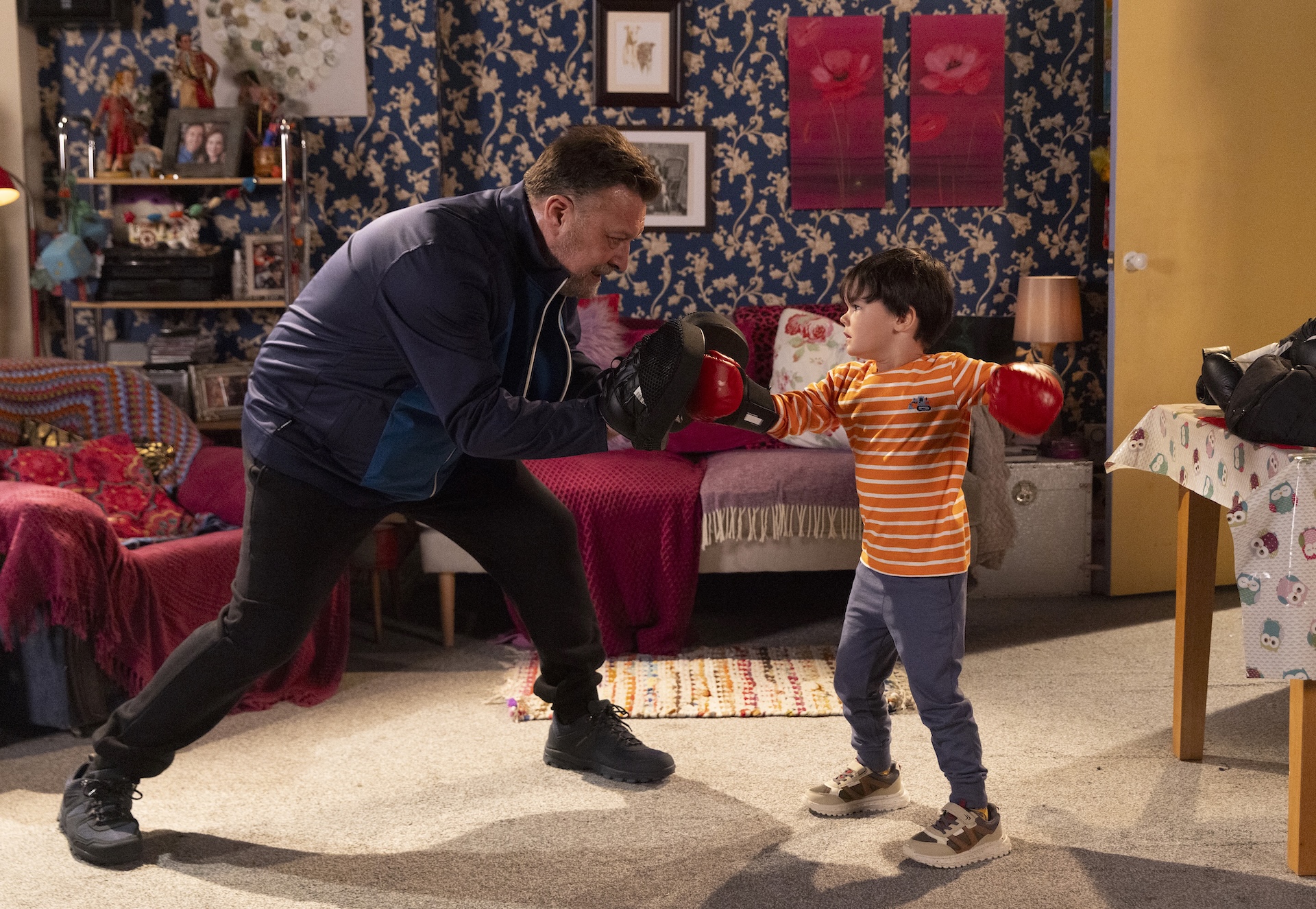 Ross wants to teach little Dorin how to box (Credit: ITV)